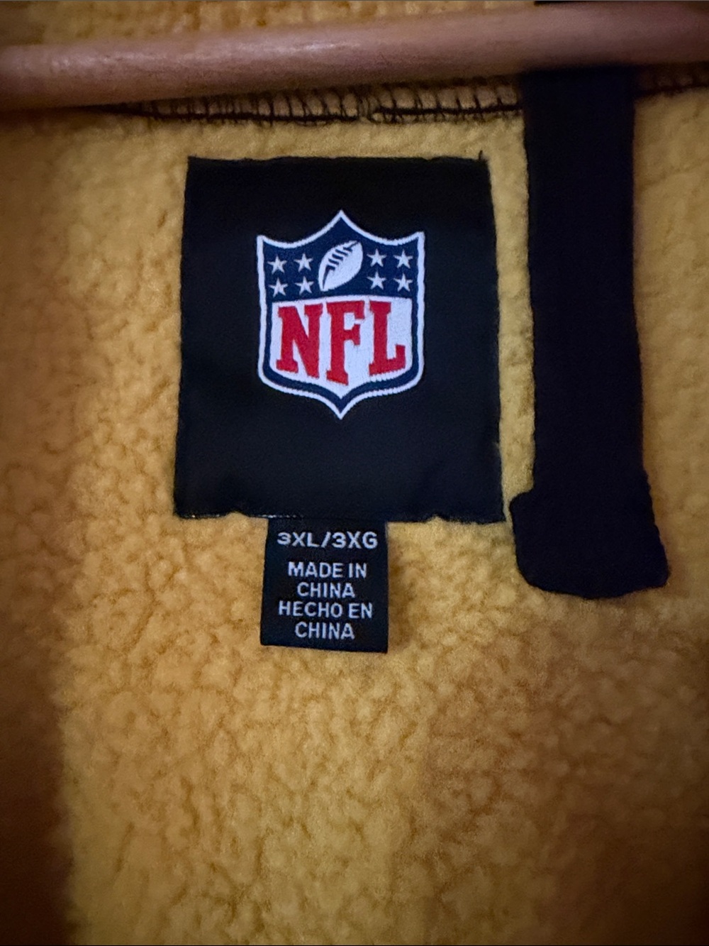 NFL Pittsburgh Steelers Heavyweight Fleece-lined Zip-Up Hoodie Jacket - Picture 3 of 5